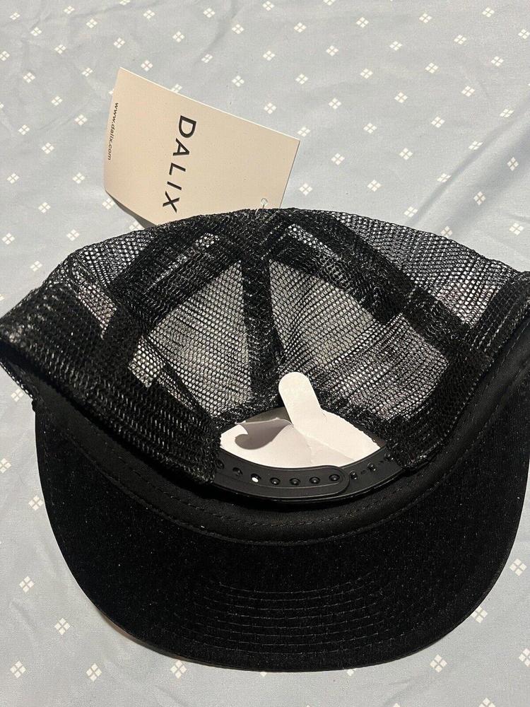 New Black Trucker Hat SnapBack